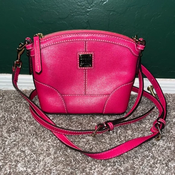 Dooney & Bourke Raspberry Mini Domed Shoulder Bag - Picture 2 of 9